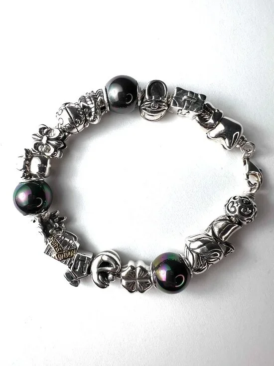 Genuine 925 Sterling Silver Charm Bracelet-Fully Loaded Animal & Home Themes - Picture 2 of 12